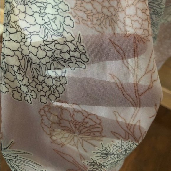 SALE 2 for $26 / 3 for $33 - Sheer Beach / Swim Wrap / Cover-Up, Lilac Floral - Picture 8 of 11